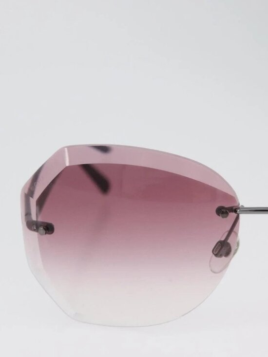 CHANEL Sunglasses metal Bordeaux CC Auth SW2292V main image 12